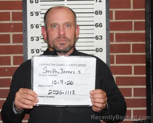 Mugshot of James Steven Smith booked in Washington County, Missouri on October 3, 2026