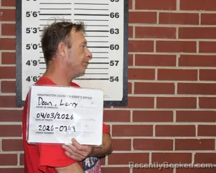 Mugshot of LARRY DEAN DOVER booked in Washington County, Missouri on April 3, 2026