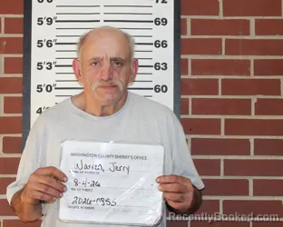 Mugshot of JERRY LEE WARREN booked in Washington County, Missouri on August 4, 2026