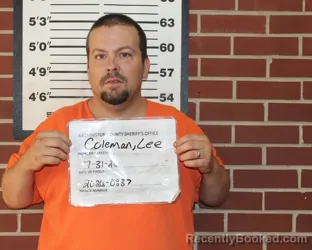 Mugshot of LEE EARL COLEMAN booked in Washington County, Missouri on July 31, 2026