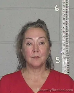Mugshot of Laura Carter booked in Flathead County, Montana on August 16, 2026