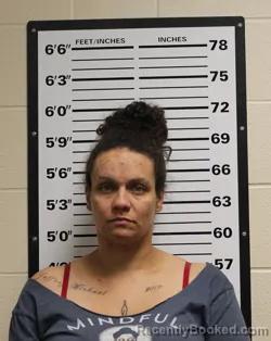 Mugshot of Ashley Erin Barker booked in Valley County, Montana on September 3, 2026