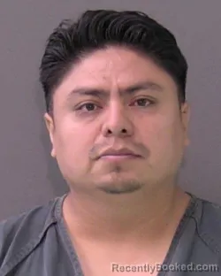 Mugshot of Juan Carlos Montiel Huerta booked in Bell County, Texas on July 27, 2026