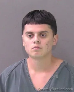 Mugshot of Adrian Lee Guzman booked in Bell County, Texas on August 10, 2026