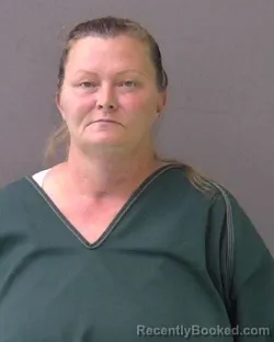 Mugshot of Manda Sue Johnson booked in Bell County, Texas on October 9, 2026