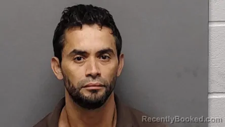 Mugshot of F N Brizuela Perdomo booked in Bexar County, Texas on July 31, 2026