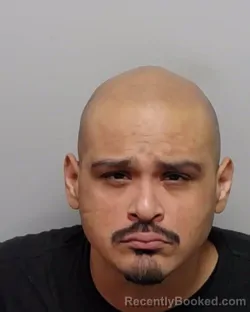 Mugshot of R J Apolinar booked in Bexar County, Texas on August 3, 2026