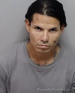 Mugshot of G R Mendoza booked in Bexar County, Texas on August 6, 2026