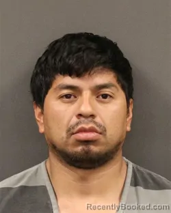 Mugshot of Luis D Aguilar Guerrero booked in Hall County, Nebraska on July 8, 2026