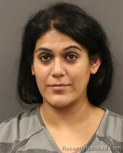 Mugshot of Andrea Villalobos-Baeza booked in Hall County, Nebraska on July 9, 2026