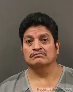 Mugshot of Luis Gilbe Andrade-Miranda booked in Hall County, Nebraska on August 4, 2026