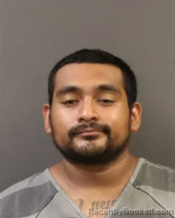 Mugshot of Abel Guillmo Rivas booked in Hall County, Nebraska on August 18, 2026