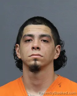 Mugshot of Brandon Serrano booked in Bowie County, Texas on August 7, 2026