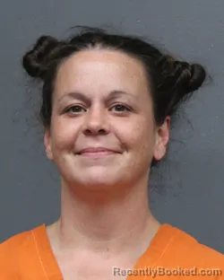 Mugshot of Lara Jill Jones booked in Bowie County, Texas on August 29, 2026