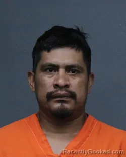 Mugshot of Jorge Luis Mendoza Morales booked in Bowie County, Texas on September 9, 2026