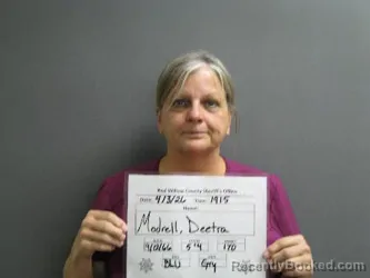 Mugshot of DEETRA MODRELL booked in Red Willow County, Nebraska on April 12, 2026