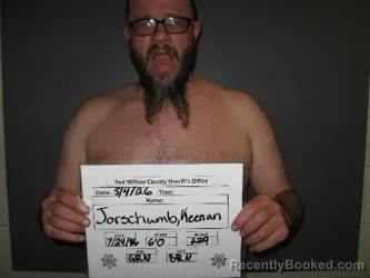 Mugshot of KEENAN JORSCHUMB booked in Red Willow County, Nebraska on May 4, 2026