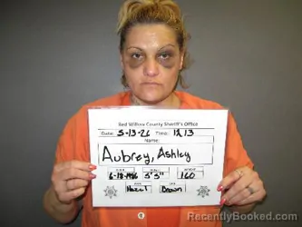 Mugshot of ASHLEY AUBREY booked in Red Willow County, Nebraska on May 12, 2026