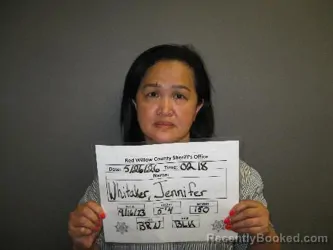 Mugshot of JENNIFER WHITAKER booked in Red Willow County, Nebraska on May 26, 2026