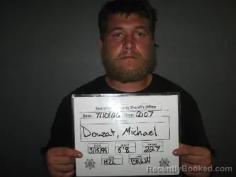 Mugshot of Michael Douzat booked in Red Willow County, Nebraska on August 14, 2026