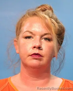 Mugshot of CARLY DANIELLE LARSON booked in Brazoria County, Texas on May 14, 2026