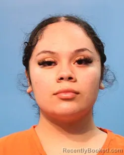 Mugshot of Adrianna Meza booked in Brazoria County, Texas on August 6, 2026