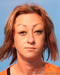 Mugshot of Amber Hadley booked in Brazoria County, Texas on August 7, 2026