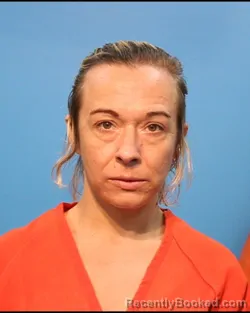 Mugshot of Mistie Mae Fisher booked in Brazoria County, Texas on August 10, 2026