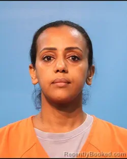 Mugshot of Hermela Abebe Gashaw booked in Brazoria County, Texas on August 10, 2026