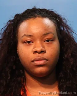 Mugshot of Jayla Reshanae Pipkins booked in Brazoria County, Texas on August 10, 2026