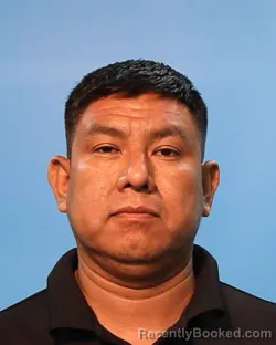 Mugshot of Fidel Diaz Guzman booked in Brazoria County, Texas on August 23, 2026