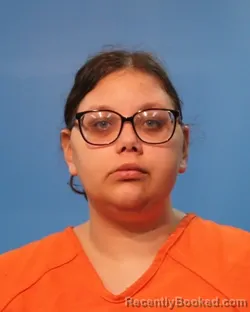 Mugshot of Kadence Courville booked in Brazoria County, Texas on August 25, 2026