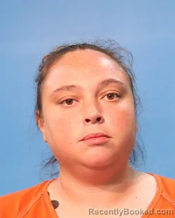 Mugshot of Stephanie April Banhart booked in Brazoria County, Texas on October 9, 2026