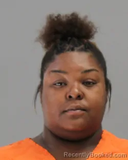 Mugshot of INDIA ARANISA KENOSHA DICKSON booked in Brazos County, Texas on April 1, 2026