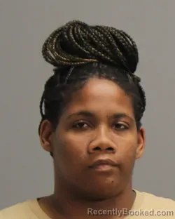 Mugshot of JUSTYCE RAELYN WEAVER booked in Brazos County, Texas on May 6, 2026