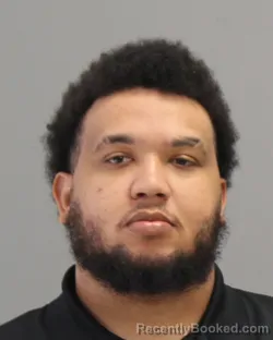 Mugshot of ONDRE DWAYNE GREEN booked in Brazos County, Texas on May 6, 2026