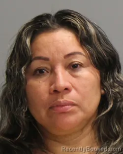 Mugshot of MELIDA GONZALEZ GARCIA booked in Brazos County, Texas on May 9, 2026