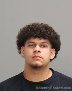 Mugshot of VALENTINO ALEXANDER CARRERO PEREZ booked in Brazos County, Texas on July 5, 2026
