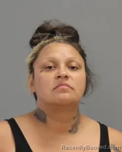 Mugshot of MARIA SALSTINA PRADO booked in Brazos County, Texas on July 8, 2026