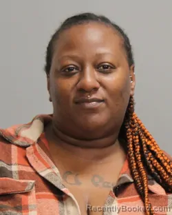 Mugshot of Shaunyelle Monique Hornes booked in Brazos County, Texas on August 7, 2026