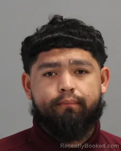 Mugshot of Jordan Adrian Martinez booked in Brazos County, Texas on August 24, 2026