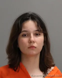 Mugshot of Ava Grace Inna Tingue booked in Brazos County, Texas on September 20, 2026