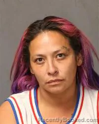 Mugshot of Michelle Angelica Espinoza booked in Bernalillo County, New Mexico on March 22, 2026