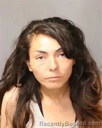 Mugshot of Audrey Bernadette Garcia booked in Bernalillo County, New Mexico on May 3, 2026