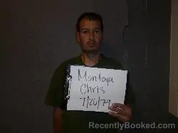 Mugshot of Chris Daniel Montoya booked in Bernalillo County, New Mexico on May 14, 2026