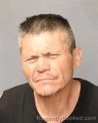 Mugshot of Russell Leon Sandoval booked in Bernalillo County, New Mexico on May 14, 2026