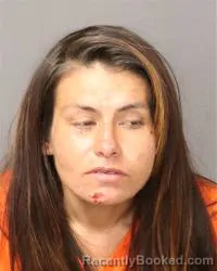 Mugshot of Marilena Marie Vargas booked in Bernalillo County, New Mexico on October 8, 2026