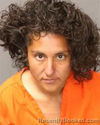 Mugshot of Katerina Christine Sanchez booked in Bernalillo County, New Mexico on October 13, 2026