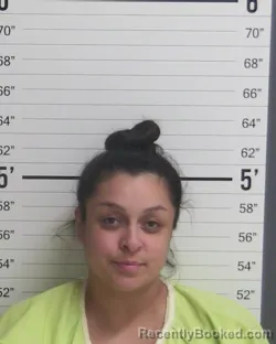 Mugshot of DESIREE ANGEL MONIQUE CASTILLO booked in Curry County, New Mexico on March 29, 2026