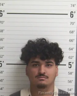 Mugshot of SEBASTIAN ISAIAH MENDEZ booked in Curry County, New Mexico on June 22, 2026